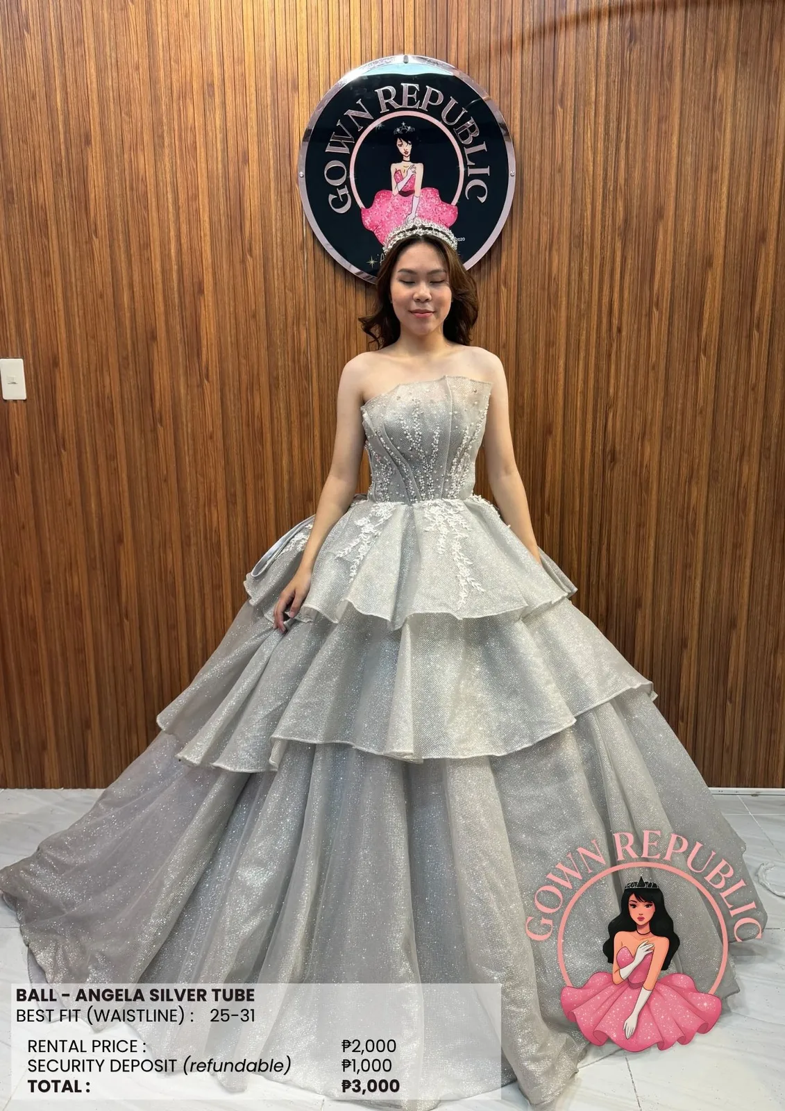 Ball Gowns: Silver / Gray 276